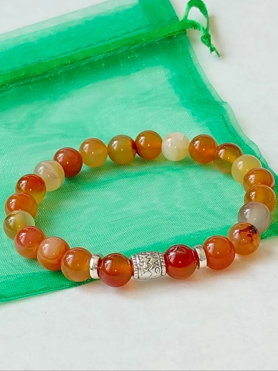 Браслеты из сердолика — CRYST11-SERDOLIKBRACELET-ОРАНЖ