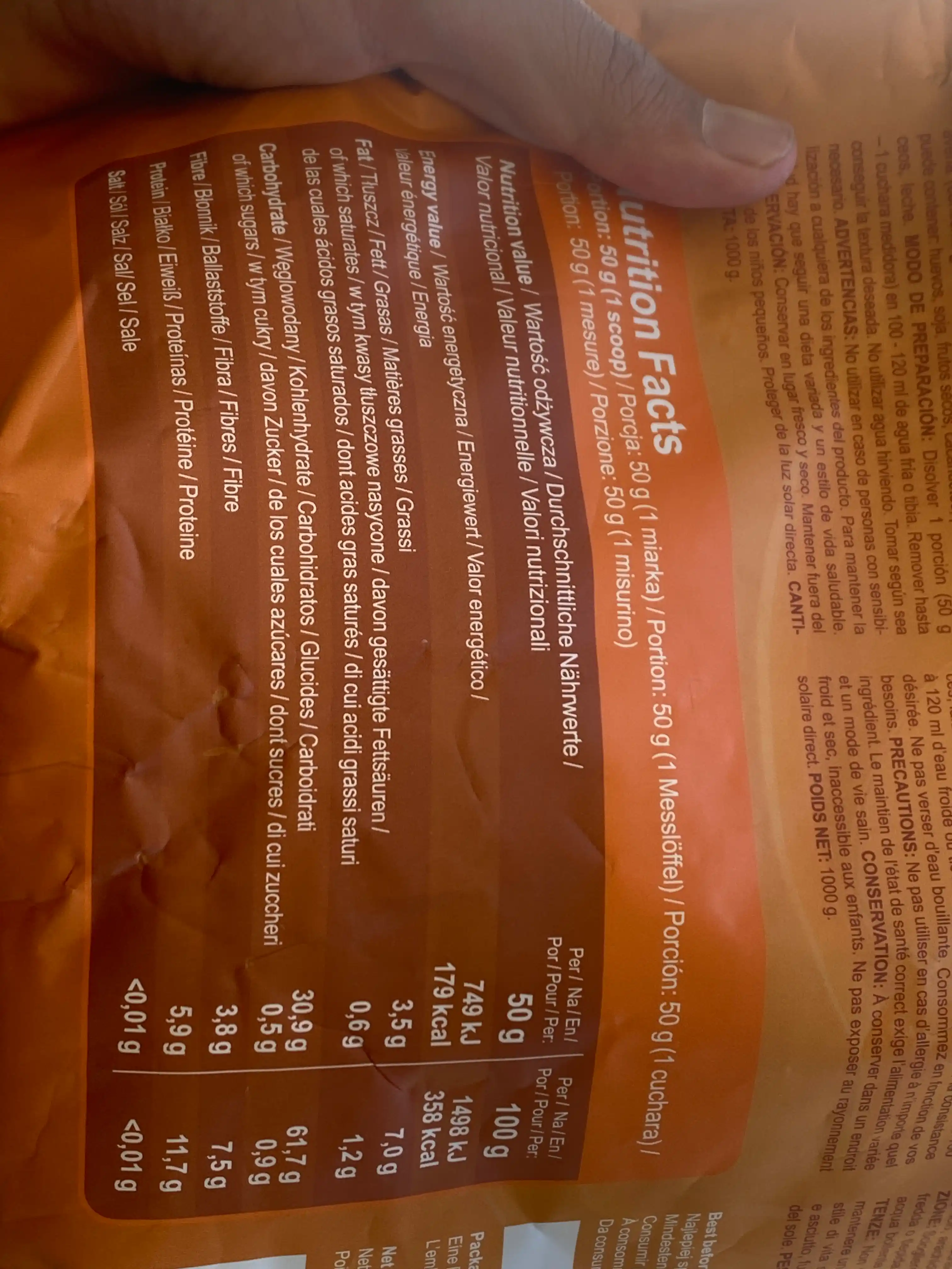 7Nutrition Instant Oats, 1000 г, овсяная каша быстрого приготовления