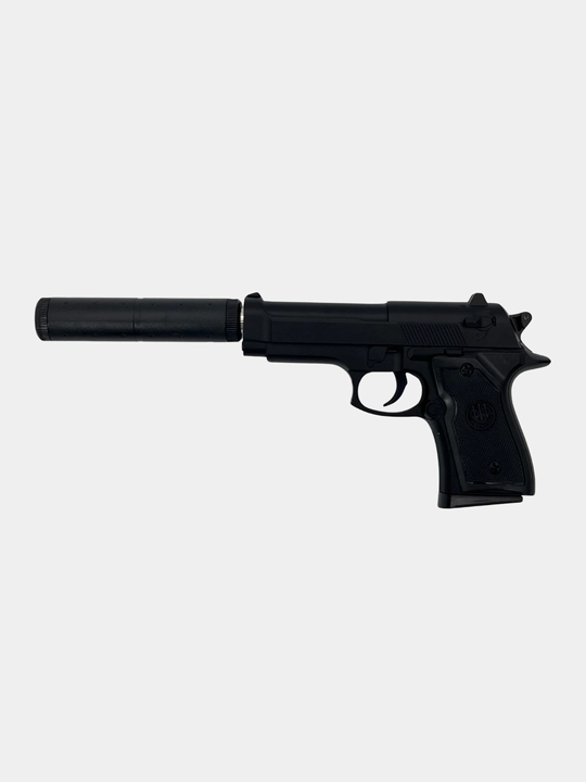 Игрушечный пистолет, металлический, с глушителем и пульками, VIOLENT