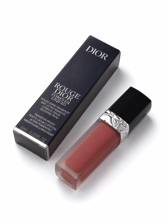 Жидкая матовая помада для губ, стойкая помада, лёгкая текстура-Dior forever liquid300 nude