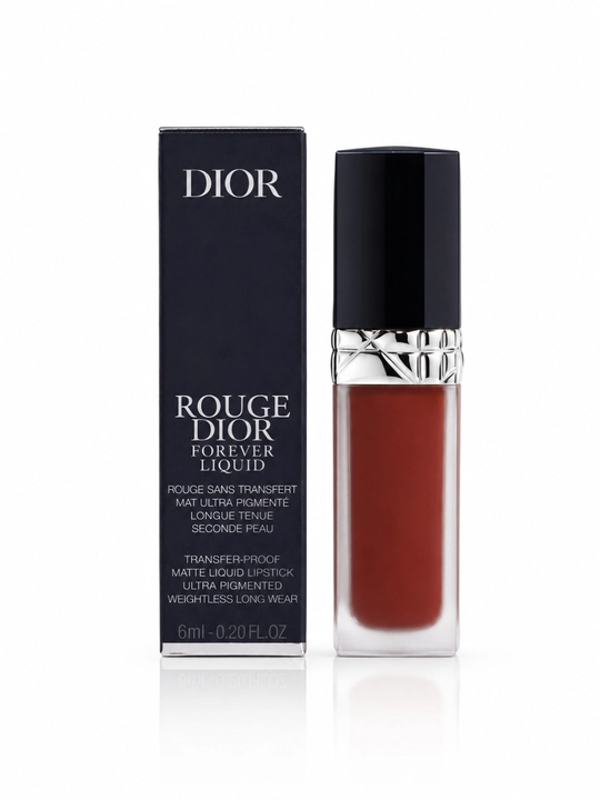 Жидкая матовая помада для губ на весь день, лёгкая текстура - Dior forever liquid 840