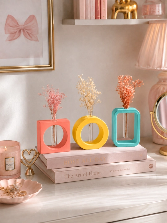 Silikon qolip, gullar uchun guldon, guldon qolipi, gips va smola uchun mold