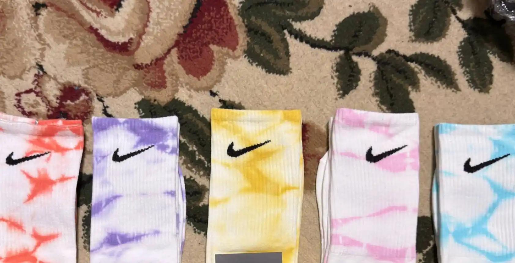 Turkiyaning sifatli rangli Nike paypoqlari, baland bo‘yli, unisekss