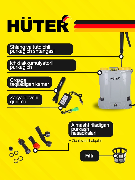 Akkumulyatorli purkagich SP-12/8AC Grey Huter art. 70/13/163