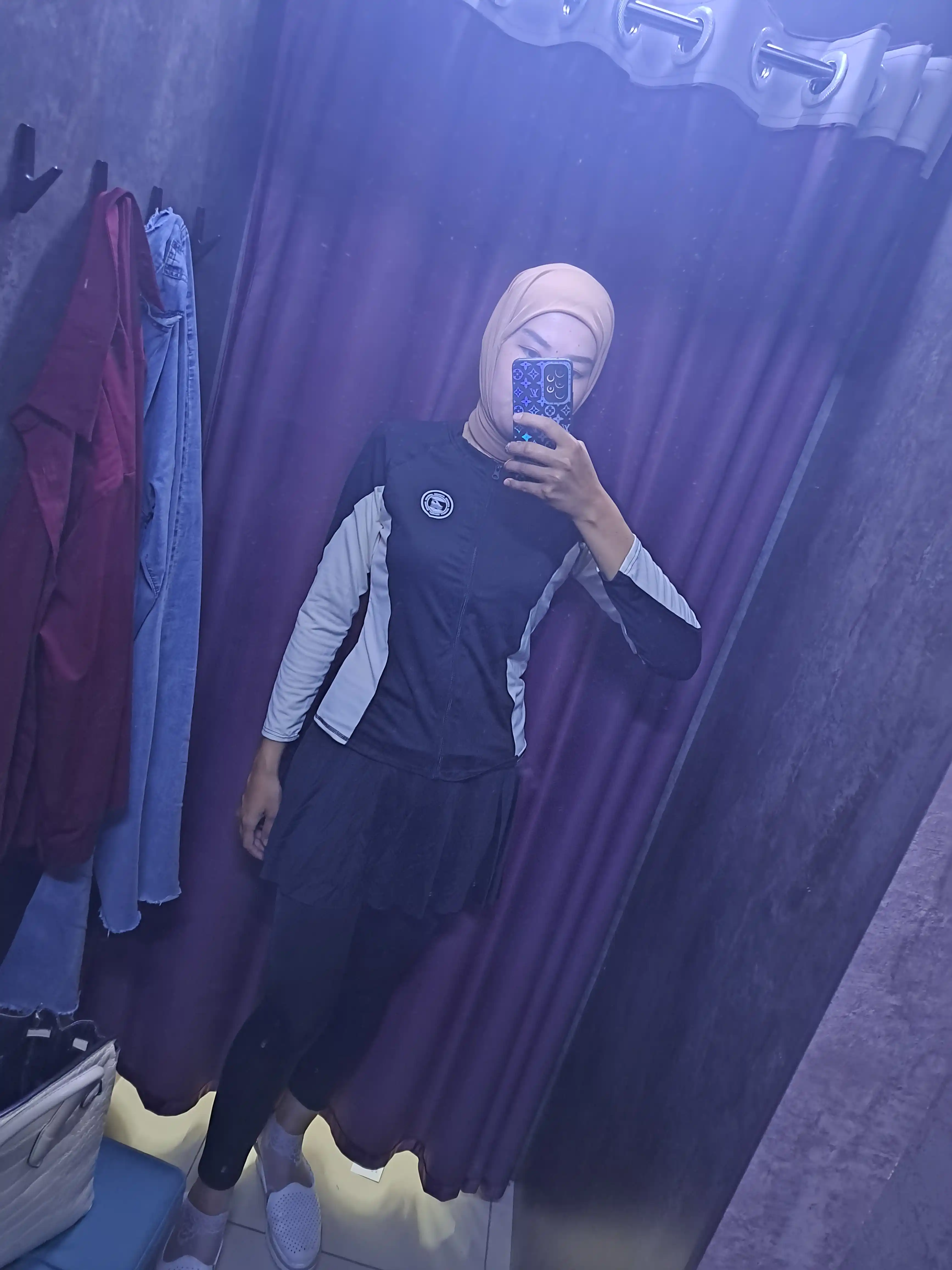 Ayollar cho'milish kiyimi Razmer 40kg-80kg gacha, burkini, 2 qismli