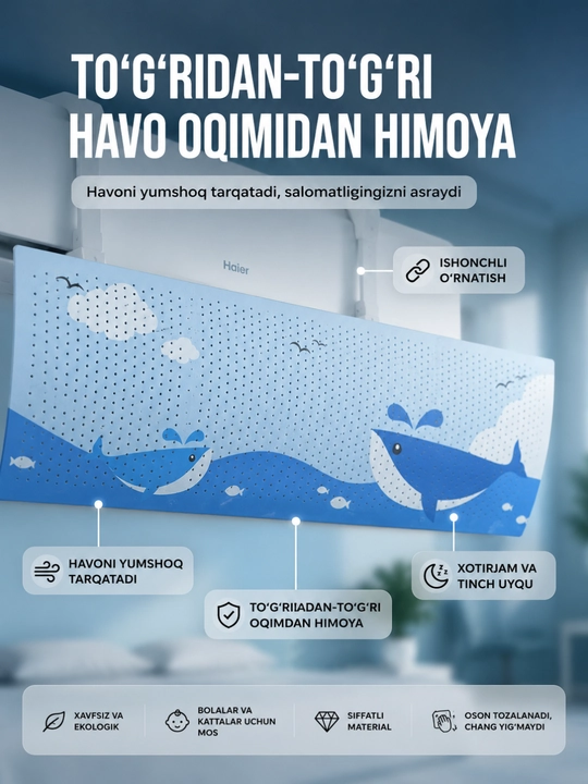 Konditsioner uchun universal ekran-deflektor - 