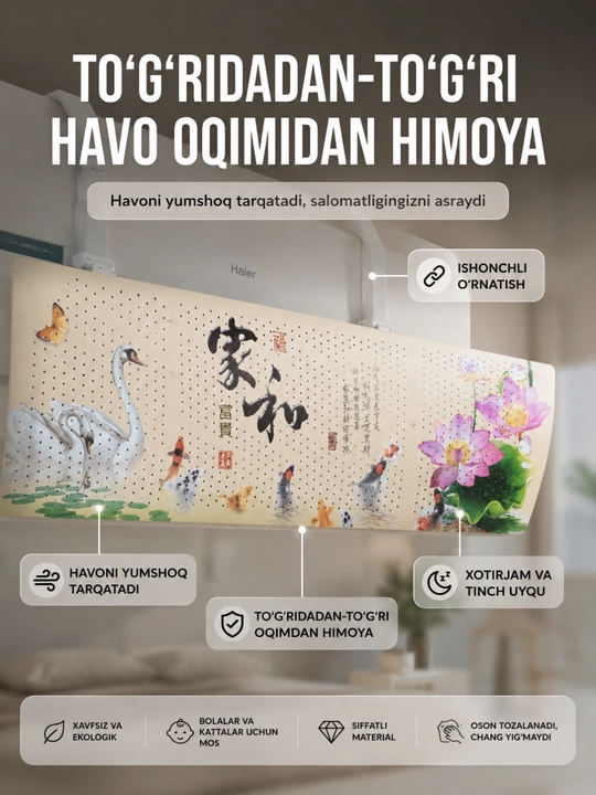 Konditsioner uchun universal ekran-deflektor - 