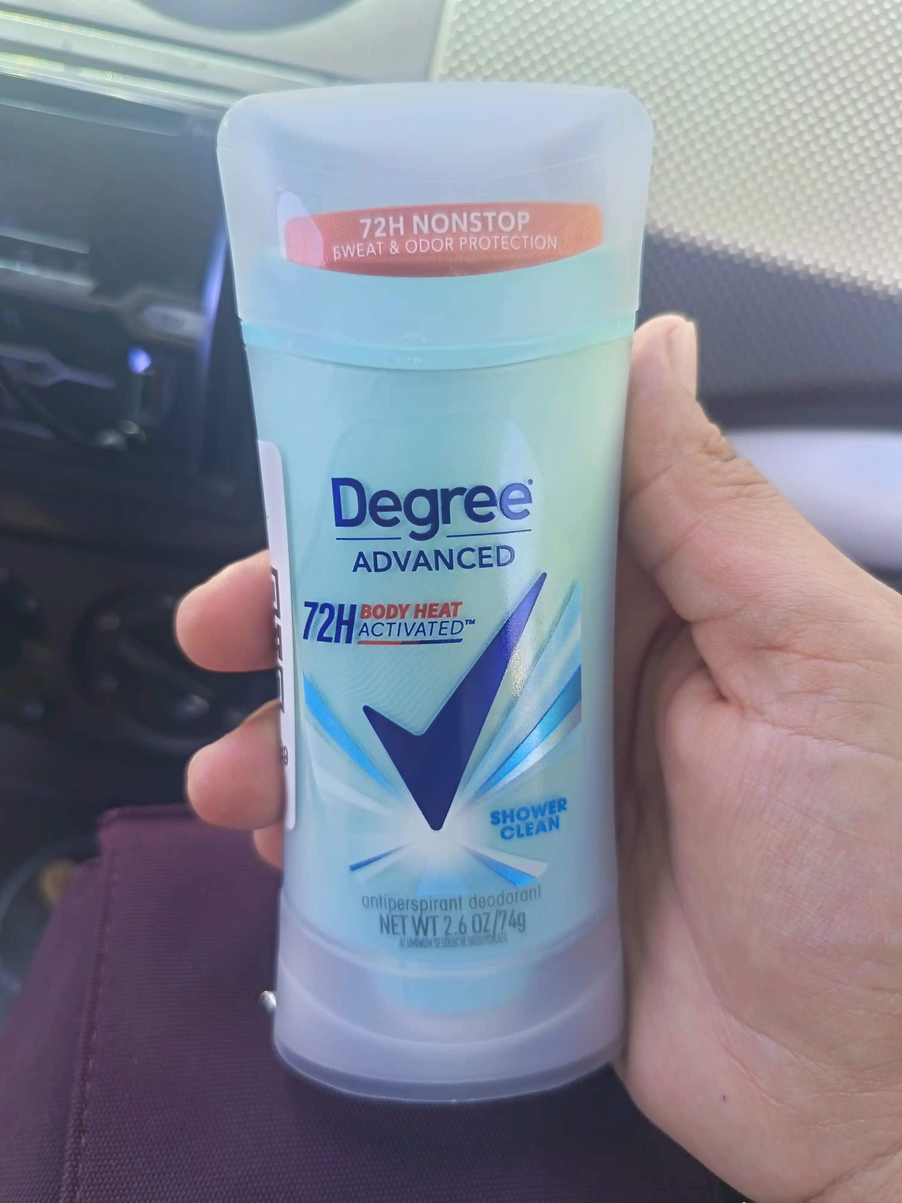 Дезодорант Degree Advanced 72H, защита от стресса, стойкость 72 часа, 74 г