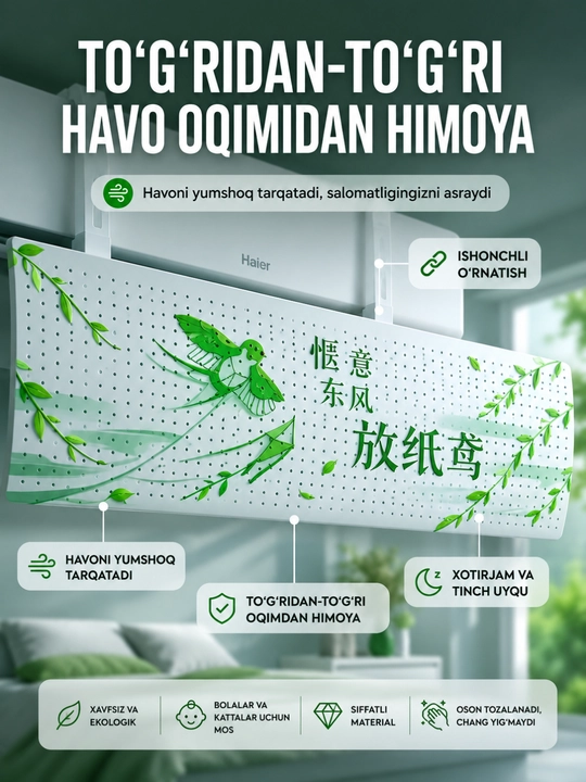 Konditsioner uchun universal ekran-deflektor - 