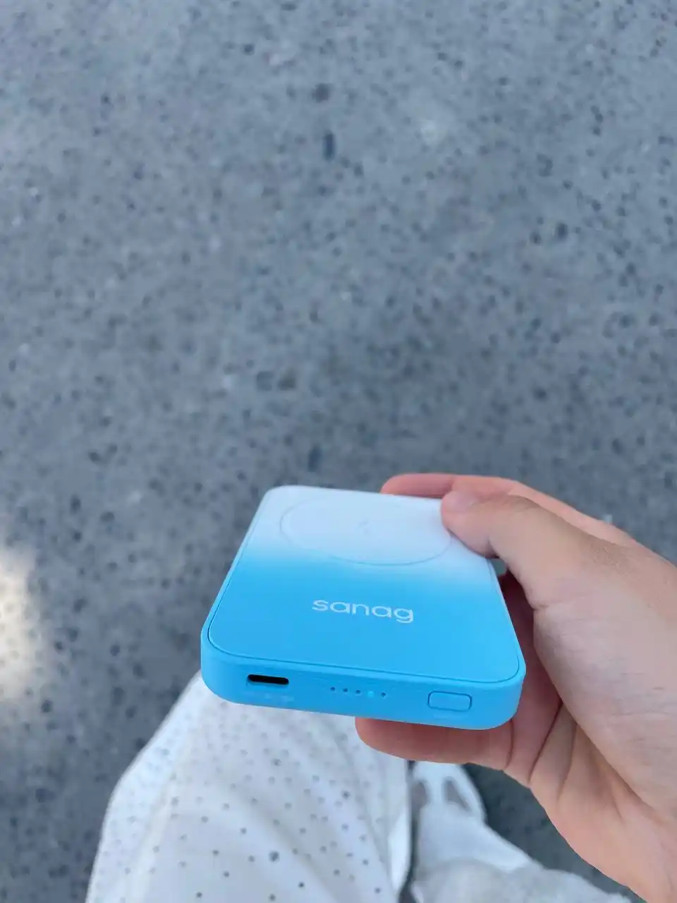 Power Bank Sanag K67 5000mAh, беспроводная зарядка MagSafe 15W, быстрая зарядка PD 20W