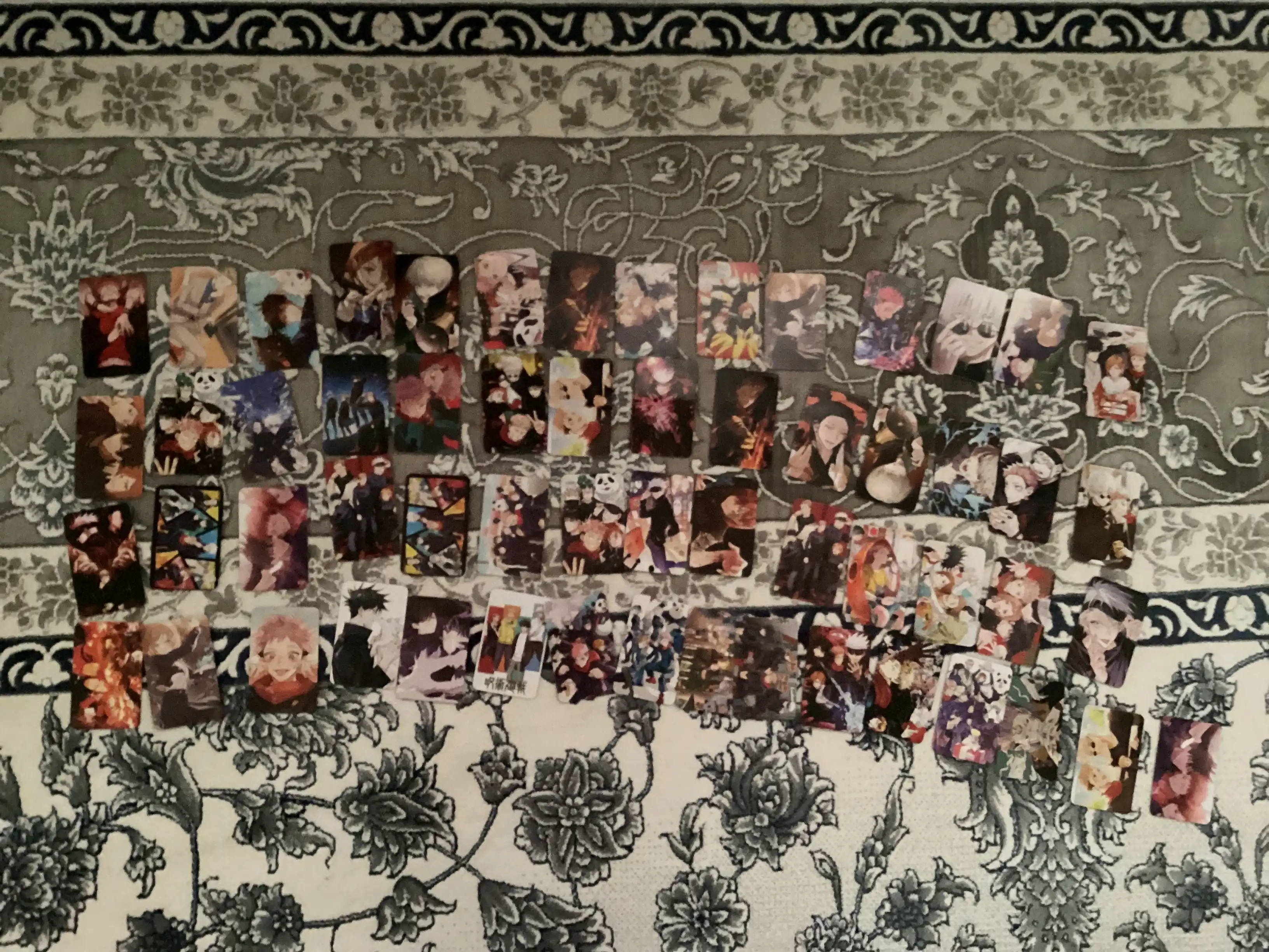 Anime Lomo kartalari to'plami bir parcha, sehrli jang, jin o'ldiruvchi pichoq, monolog