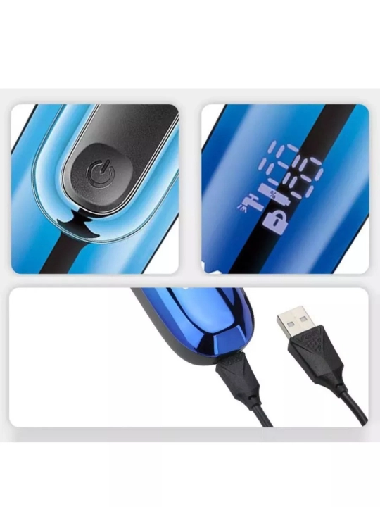 VGR Professional Shaver —  шейвер, 9000 RPM, электробритва титановая сетка, LED дисплей