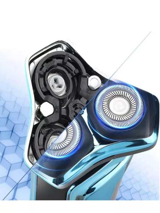 VGR Professional Shaver —  шейвер, 9000 RPM, электробритва титановая сетка, LED дисплей