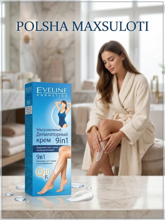 Eveline Depilyatsiya Kremi – Tez va Og‘riqsiz Soch Olib Tashlash - 