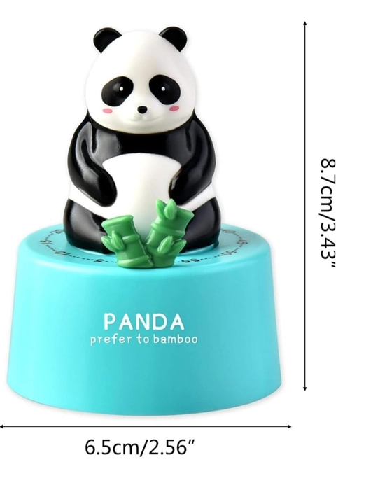 Panda ko‘rinishidagi oshxona magnitli taymeri, teskari sanoq mexanik taymeri