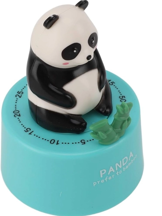 Panda ko‘rinishidagi oshxona magnitli taymeri, teskari sanoq mexanik taymeri