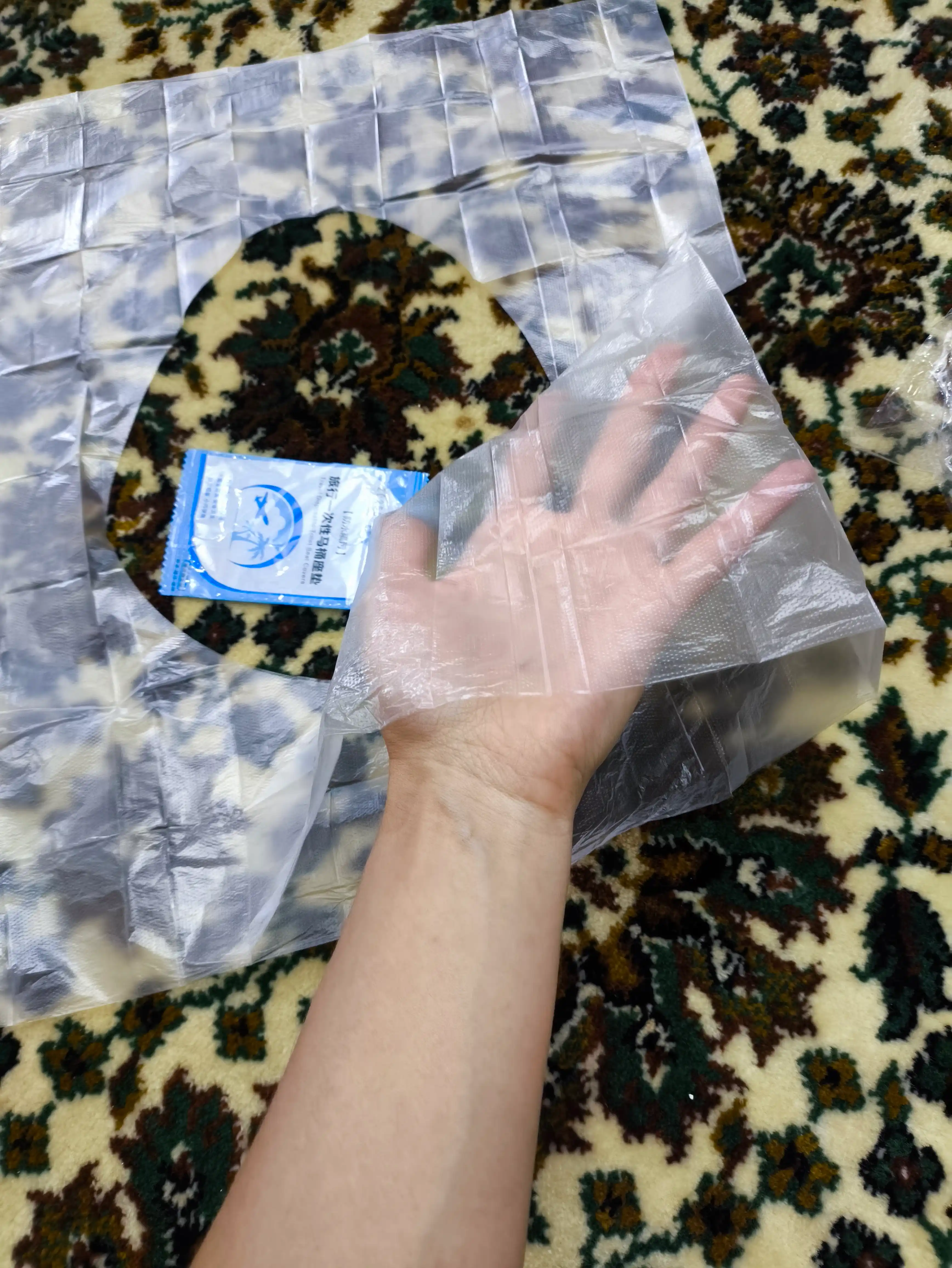 Hojatxonada bir marta ishlatiladigan yuviladigan qoplama, hojatxonada salfetkalar, 10 dona