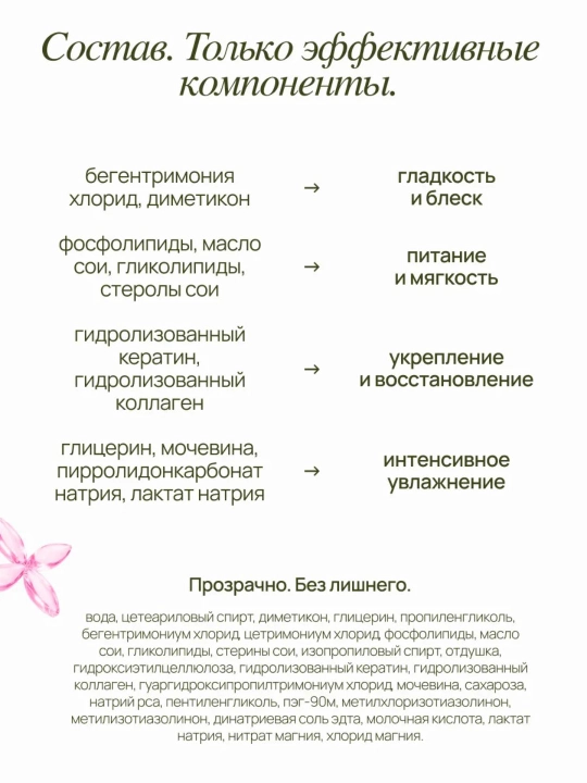 MIXIT Маска слайм для волос с кератином и коллагеном ламинирующая Hair Expert, 400 мл