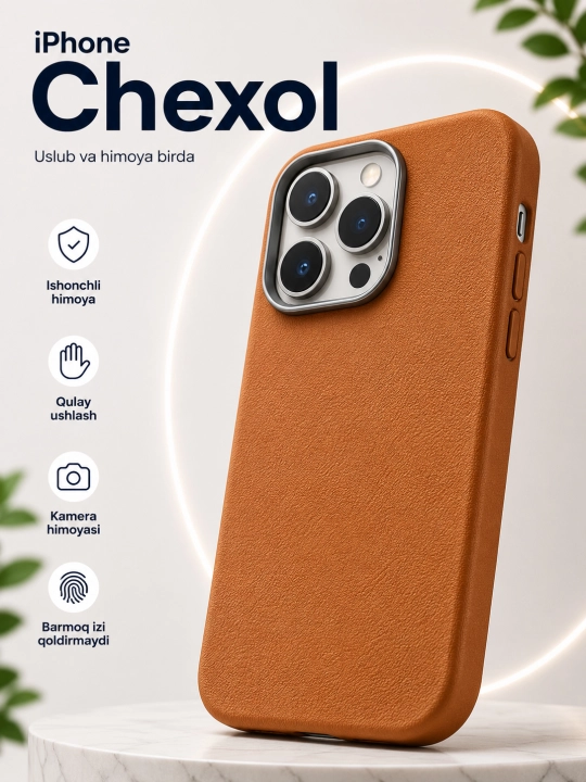 IPhone g‘ilof 7, 8, SE, XS, 11, 12, 13, 14, 15, 16, 17 Pro, Max, Plus, Mini, Air, silikon