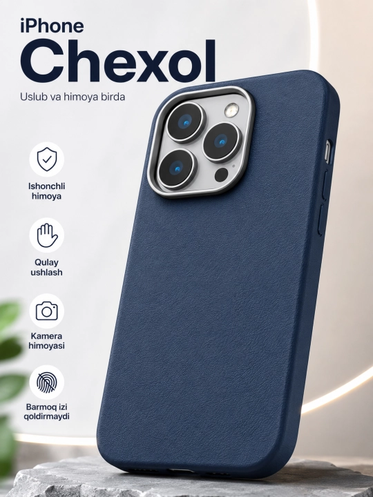 IPhone g‘ilof 7, 8, SE, XS, 11, 12, 13, 14, 15, 16, 17 Pro, Max, Plus, Mini, Air, silikon