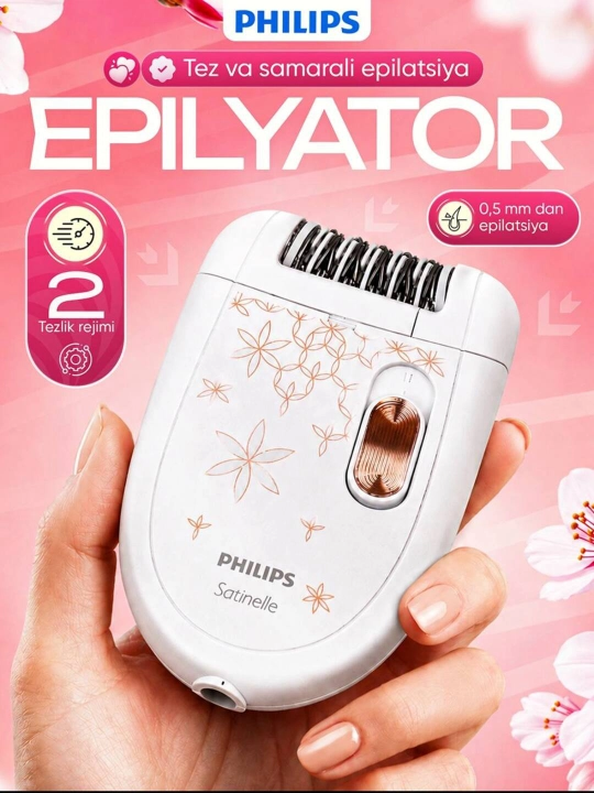 Professional Philips BRE 224/225 Satinelle Essential – Qizlar uchun Professional Epilyator