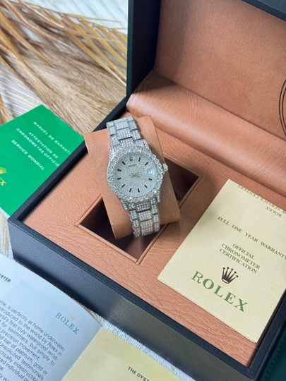 Женские наручные часы Rolex, классический дизайн, кварцевый механизм — BRANDLU-ROLLETURXILARYAH0912-ПРОЗР