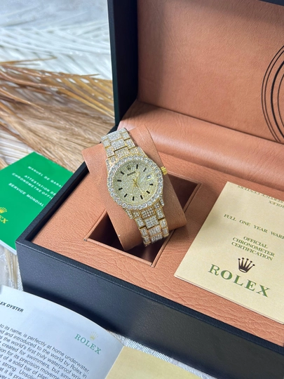 Женские наручные часы Rolex, классический дизайн, кварцевый механизм — BRANDLU-ROLLETURXILARYAH0912-СВЕТЛОР