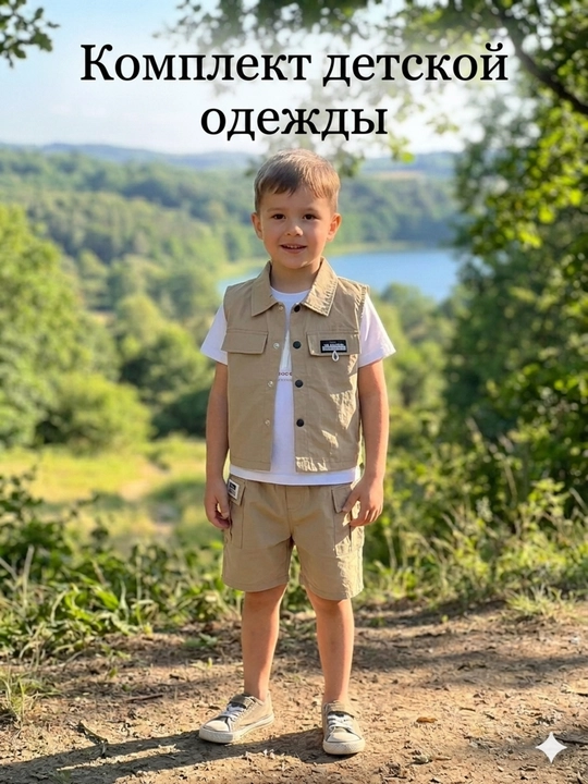 O'g'il bolalar uchun zamonaviy kiyim to'plami, troyka