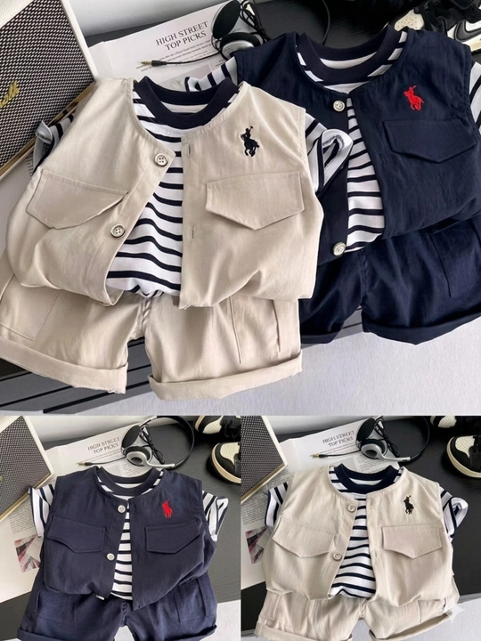 O'g'il bolalar uchun zamonaviy kiyim to'plami, troyka
