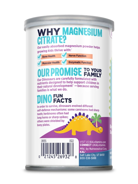 Детский магний в порошке, KAL, Kids Magnesium Powder, 147 г, США