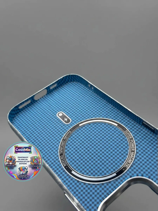 Чехол Luxo Carbon Wave Seashell для iPhone 15–17 Pro, Pro Max