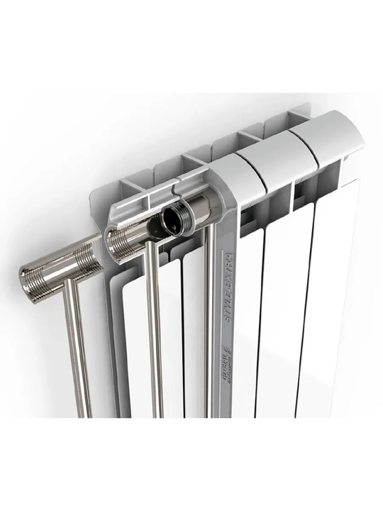 Bimetall radiator 10 seksiya, 500/80, isitish radiatori batareya, 20 bar, 10 yil kafolat