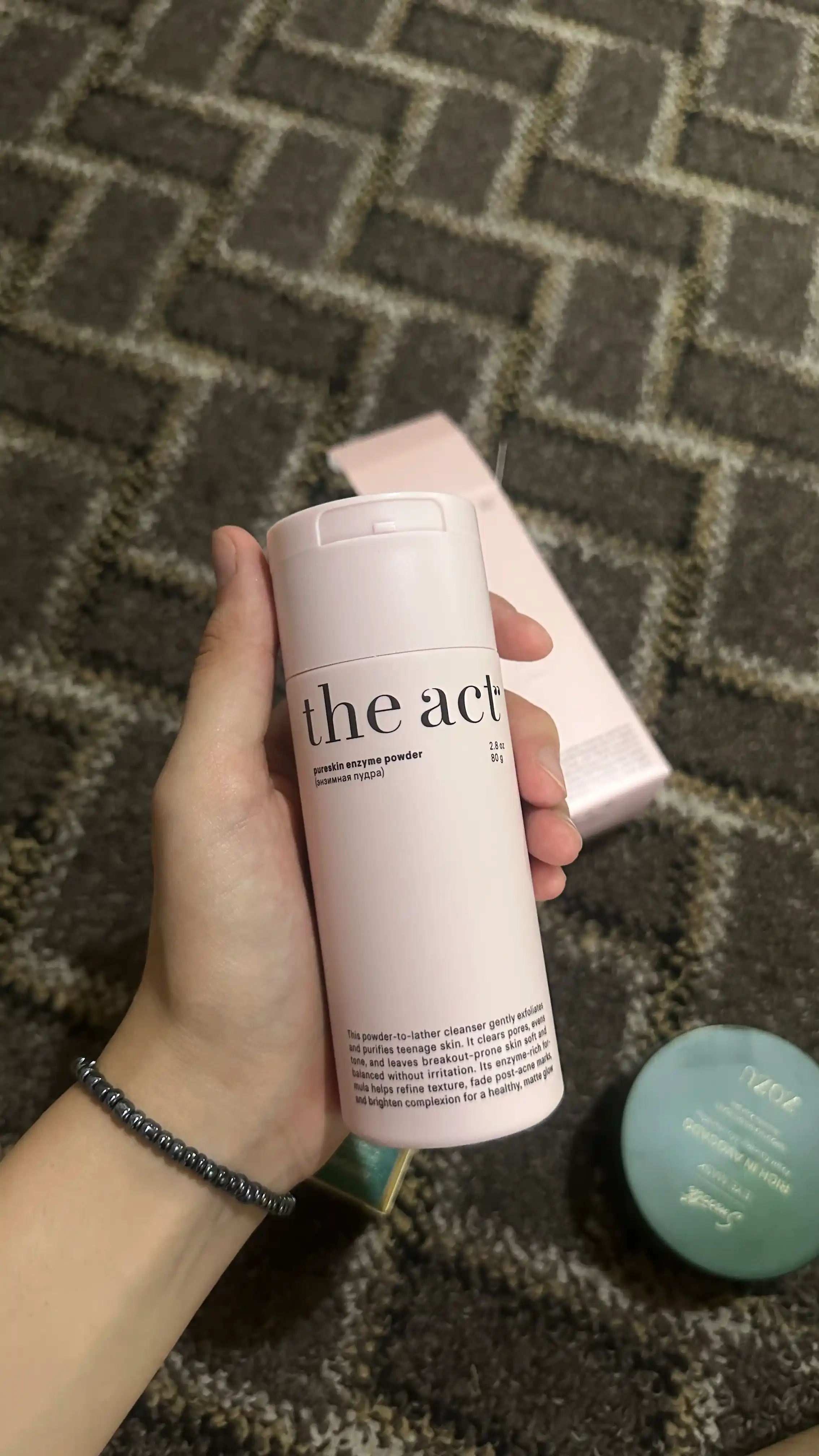 The Act yuz va tana uchun tozalovchi enzim kukuni, yuz yuvish uchun Pureskin, 80 g