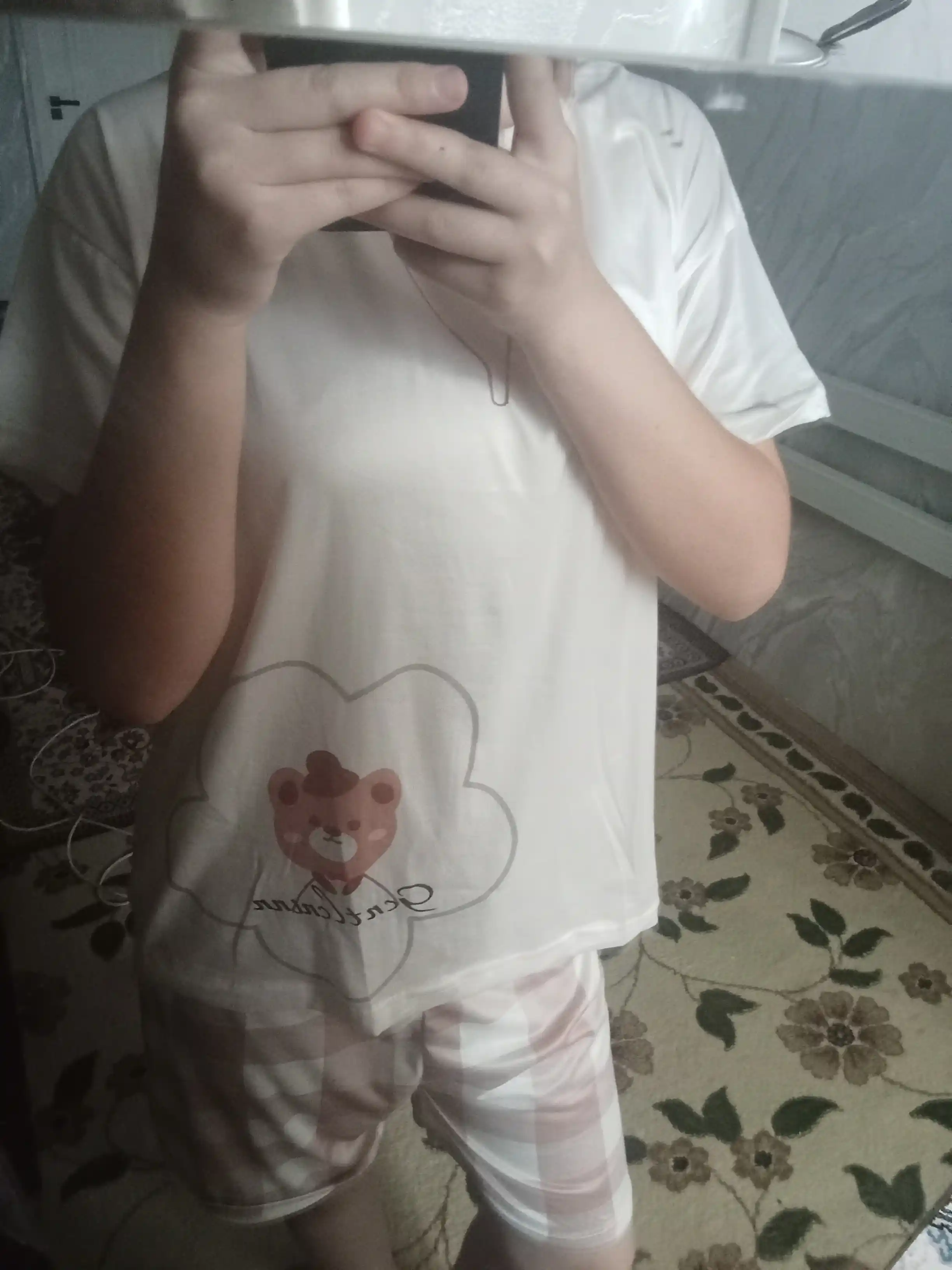 Ayollar va qizlar uchun pijama,komplekt futbolka va shortik, uy kiyimi