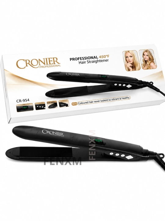 Cronier CR-954 Soch Dazmoli, Professional Soch Tekislagich, Keramik Qoplama