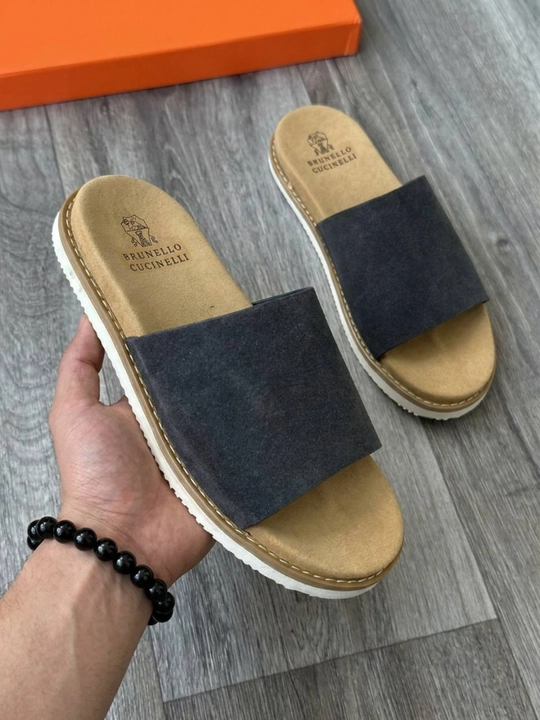 Brunello Cucinelli erkaklar va ayollar shippaklari