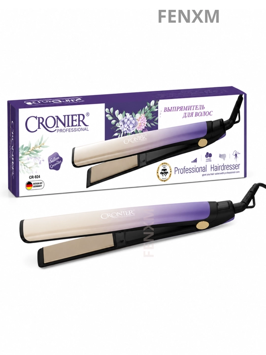Cronier CR-924 Soch Dazmoli, Professional Soch Tekislagich, Keramik Qoplama