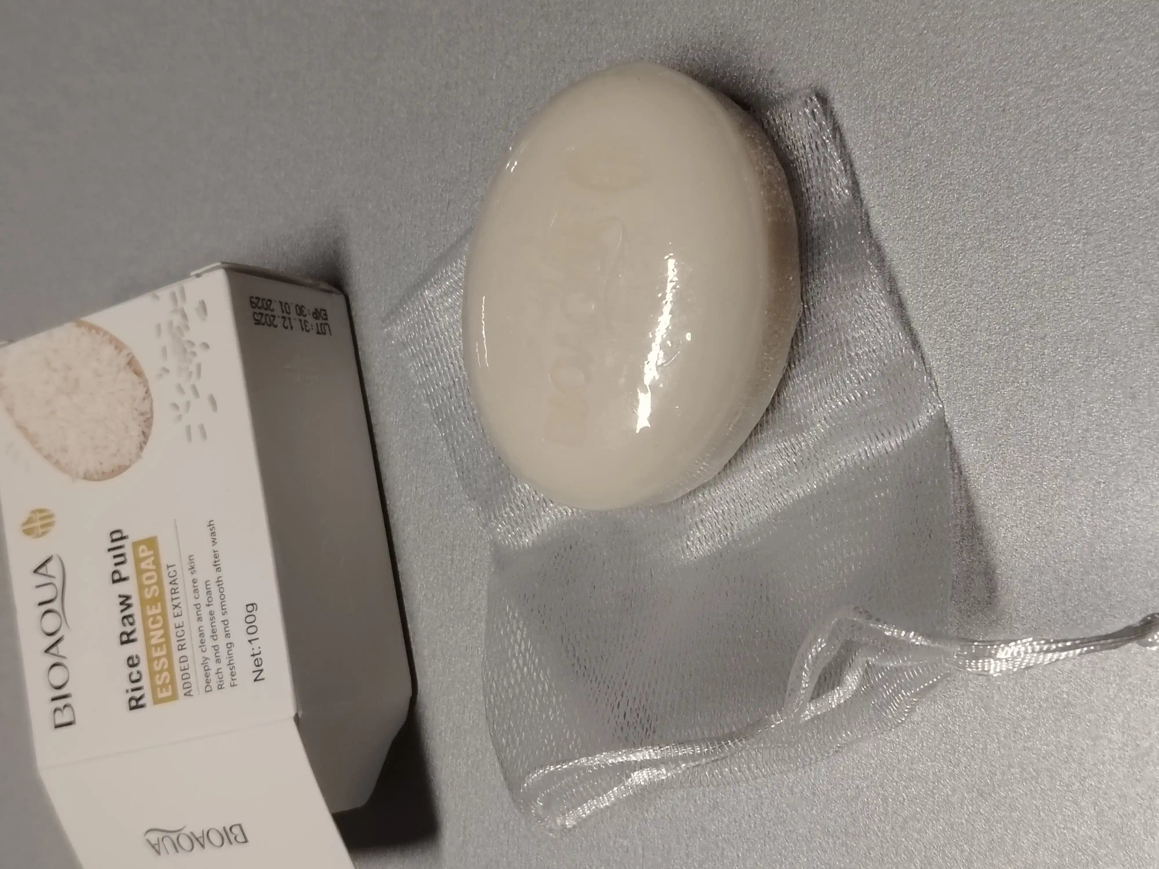 Мыло для лица, отбеливающее, BIOAQUA, с экстрактом риса, для лица и тела, 100 г