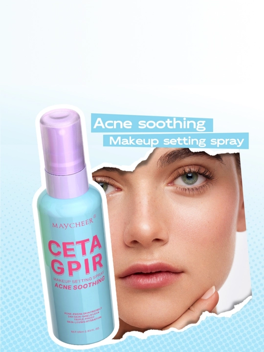 Maycheer спрей фиксатор макияжа Acne Soothing: салициловая кислота, матовость, 24ч, 60 мл