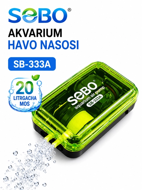 Kompressor nasos akvarium baliqlari uchun qo'shimcha havo kislorod
