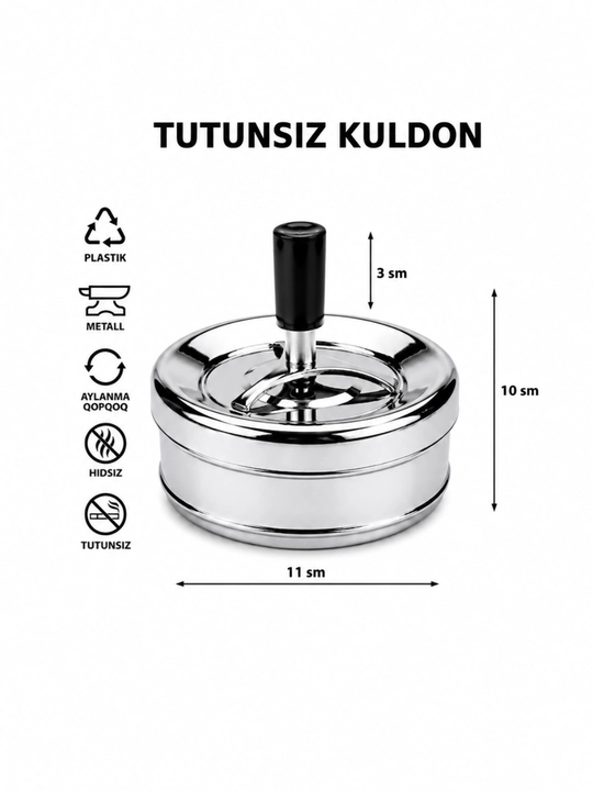 Metall kuldon, aylanuvchi kuldon, tutunsiz hidni chiqarmaydigan kuldon - 