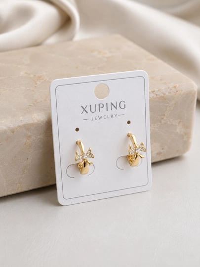 Женские серьги золотого цвета, бренд Xuping — JEWELRI-XUP002-БРОНЗ