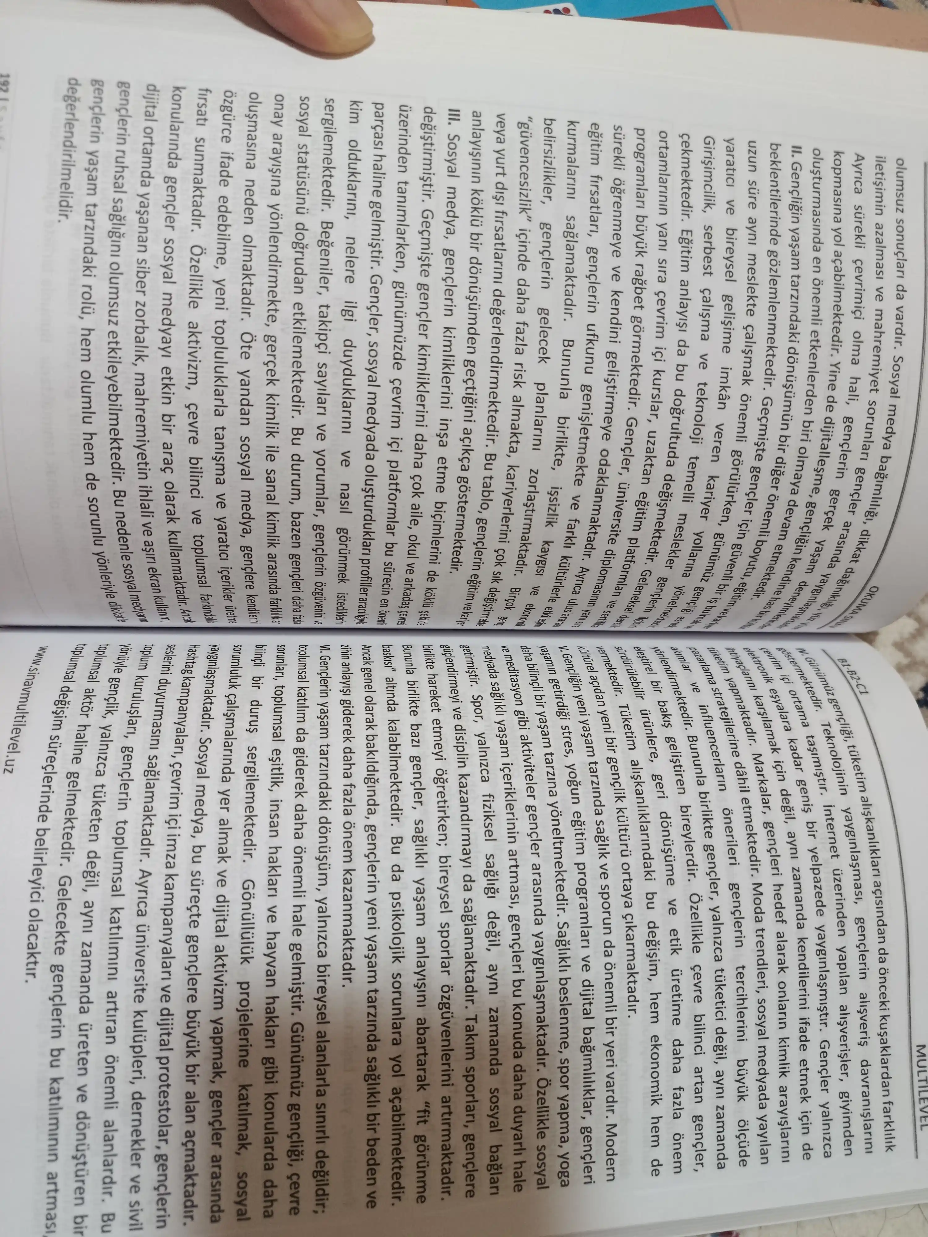 Multilevel. turk tilidan sertifikatga tayyorgarlik darajasi B1, B2, C1