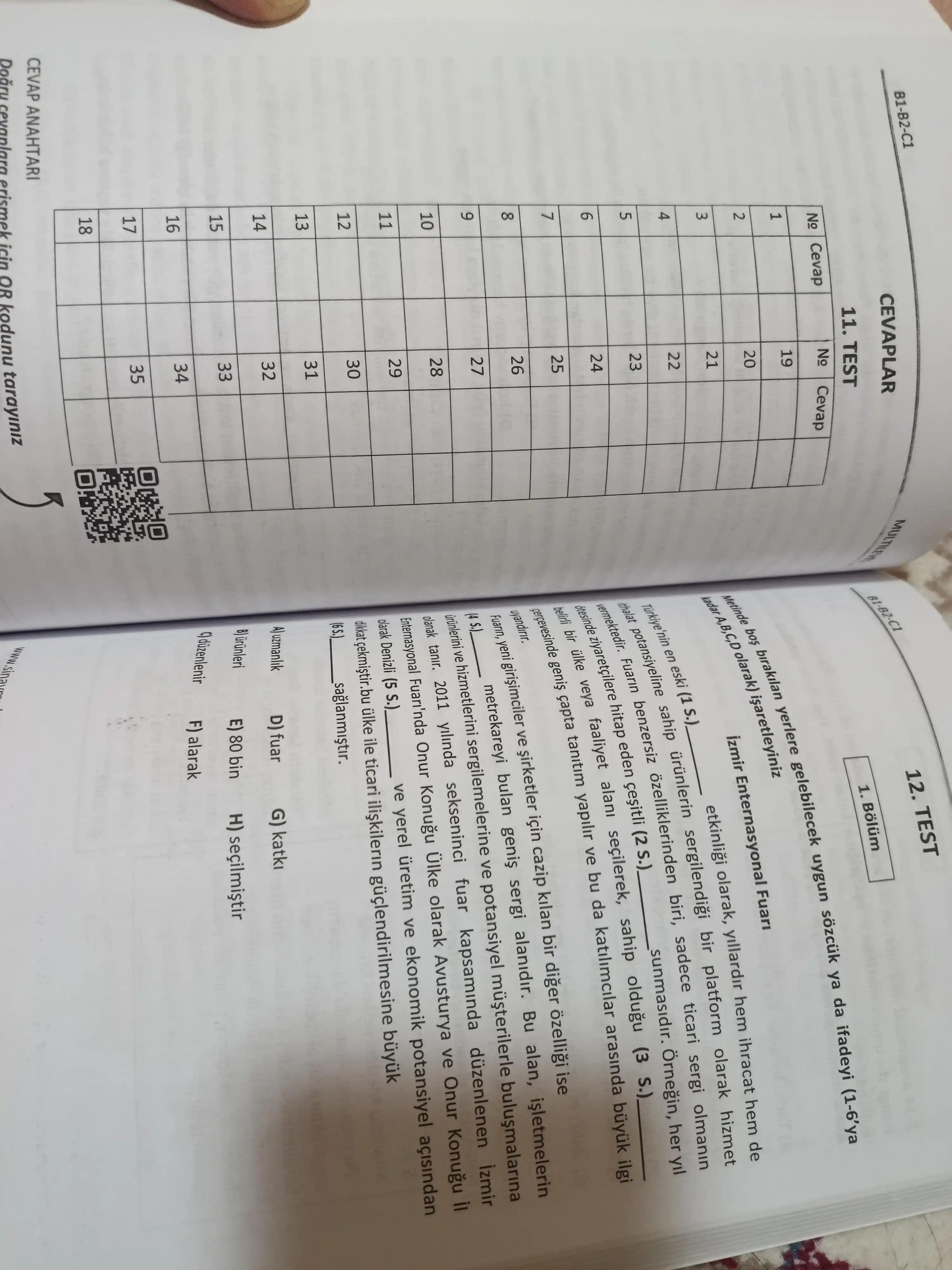 Multilevel. turk tilidan sertifikatga tayyorgarlik darajasi B1, B2, C1