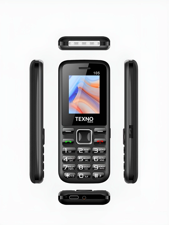 Texnomax Max 105 — компактный, надежный и современный кнопочный телефон - 