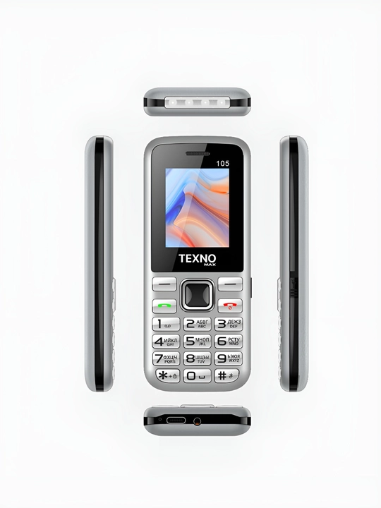 Texnomax Max 105 — компактный, надежный и современный кнопочный телефон - 