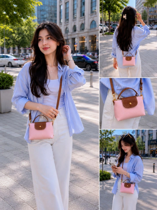 LONGCHAMP sumka, yangi ranglar, yelkama sumka, mini sumka, ayollar va qizlarga
