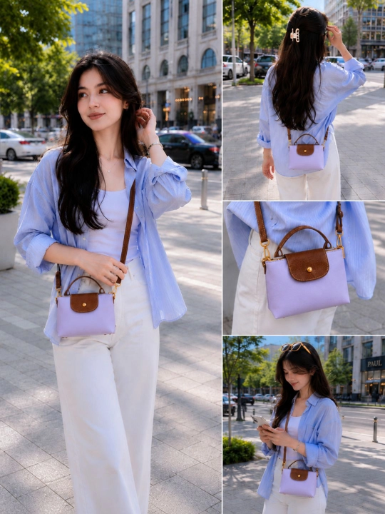 LONGCHAMP sumka, yangi ranglar, yelkama sumka, mini sumka, ayollar va qizlarga
