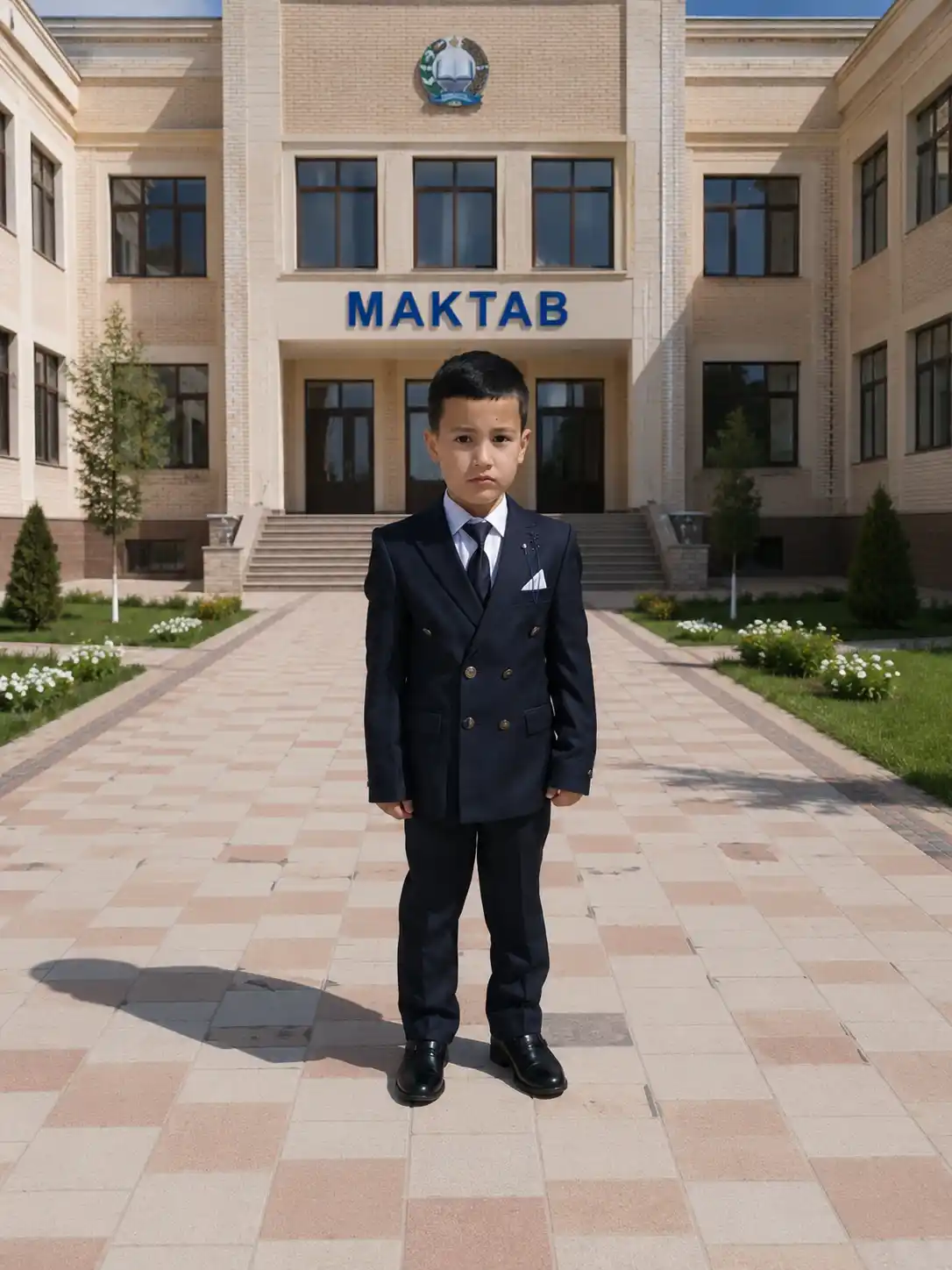 Двубортный костюм, брюки , жилет для детей
