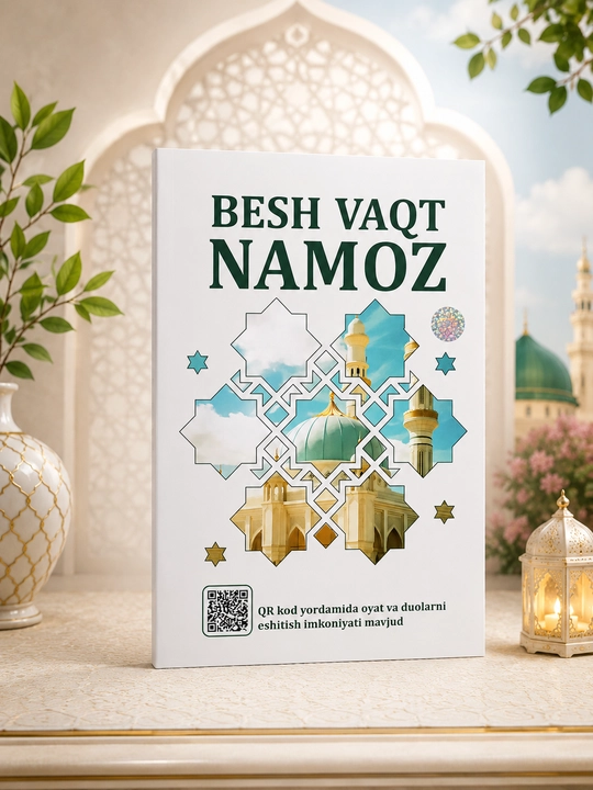 Книга Пять времен намаза, формат A4, A5, с сурами и молитвами